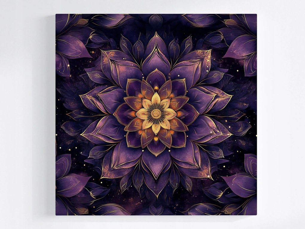 Vászonkép Canvas Mandala Harmónia Zen Meditáció Energia Virág 80x80