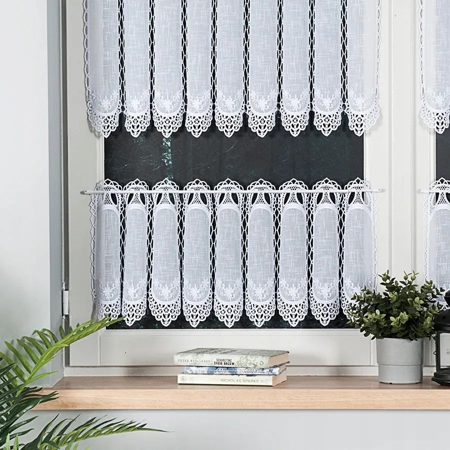 Irigy Hónaljmirigy függöny konyha applikációval 30cm