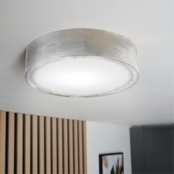 Brilagi - Mennyezeti lámpa PINO 1xE27/15W/230V fenyő/ezüst átm. 27,5 cm