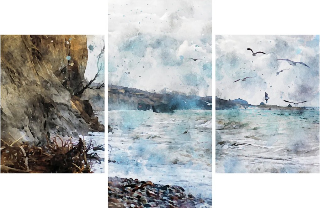 Kép - Zátony, akvarell (90x60 cm)