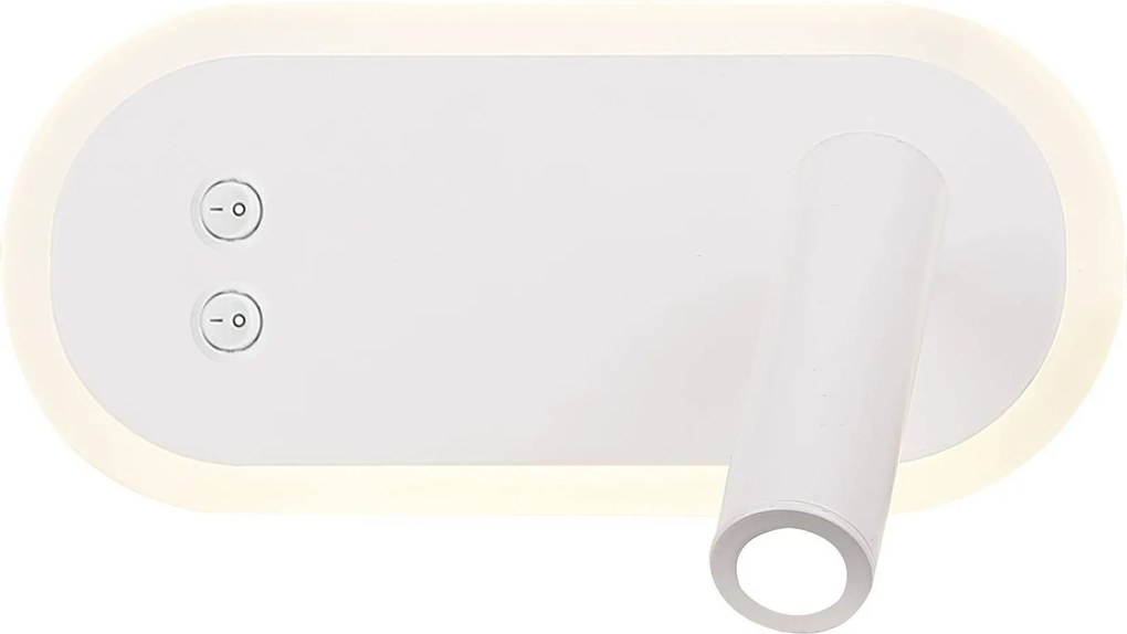 Fali lámpa Candellux Lighting fehér integrált Led fényforrás 6 W