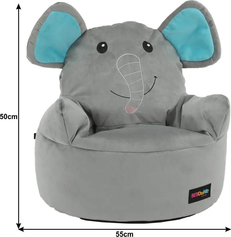 Babzsák, szürke szövet, BABY TYP 2