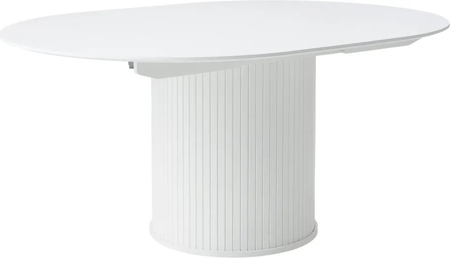 Kerek bővíthető étkezőasztal hosszabbító asztallappal ø 120 cm Nola – Unique Furniture