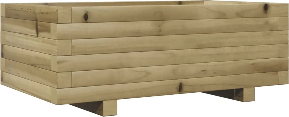 vidaXL impregnált fenyőfa kerti virágláda 70x40x26,5 cm