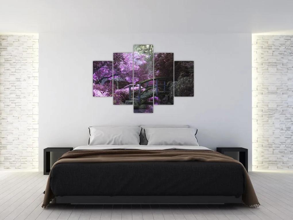 Kép - lila fák (150x105 cm)