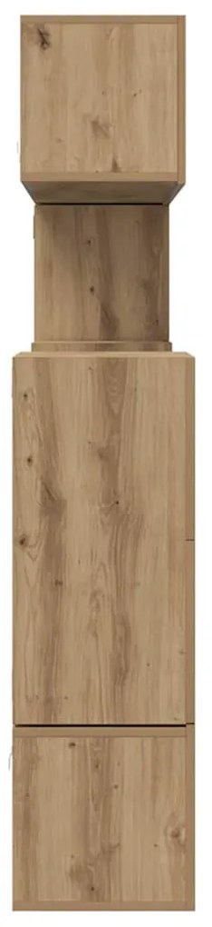 TV szekrény garnitúra 10 pcs kézműves tölgy 60 x 30 x 30 cm