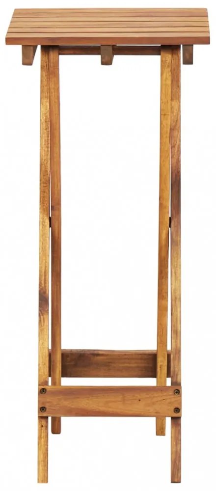 tömör akácfa virágtartó állvány 30 x 30 x 67 cm