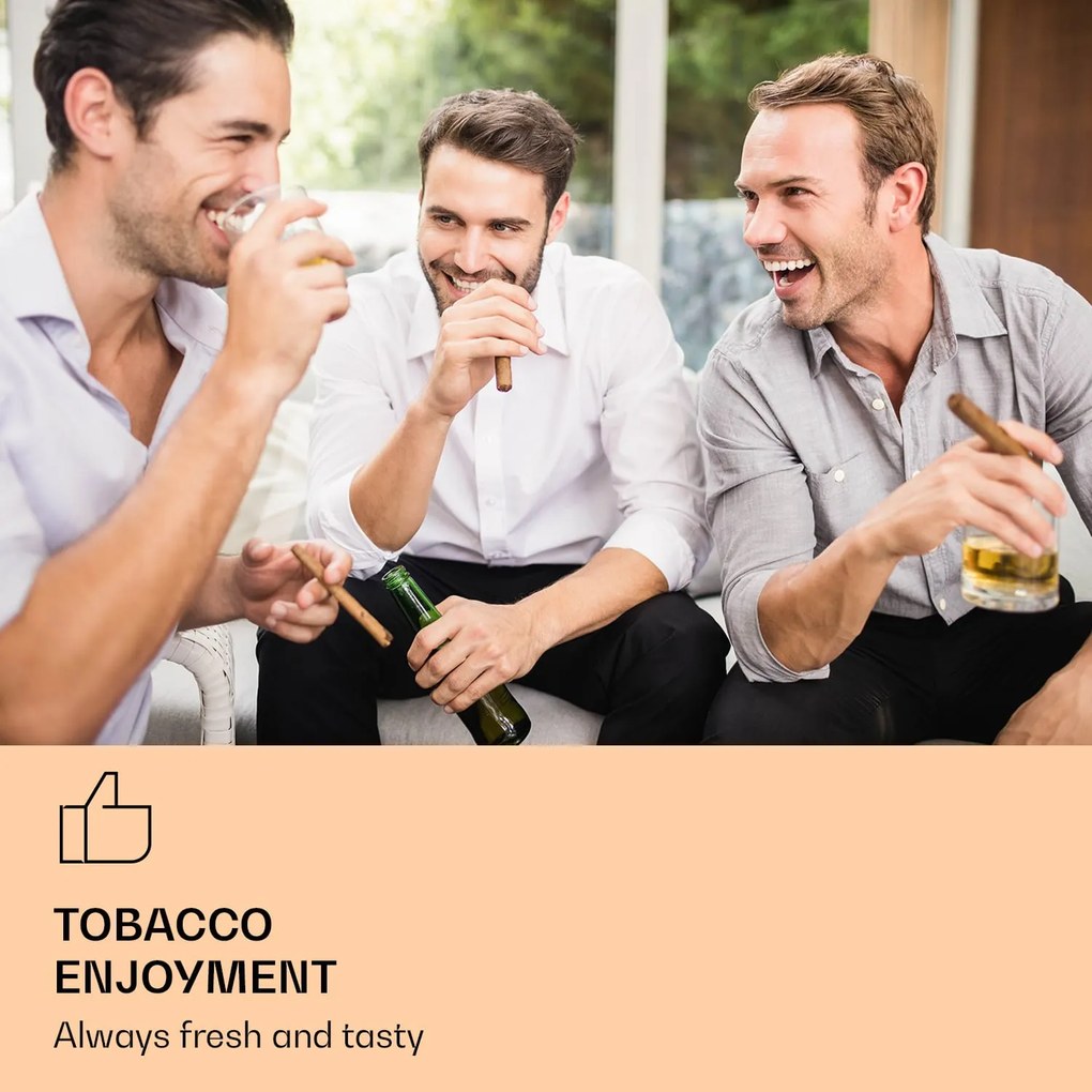 Klarstein El Presidente 23, humidor, 23 liter, 45 W, érintős vezérlés, bükkfa, LED