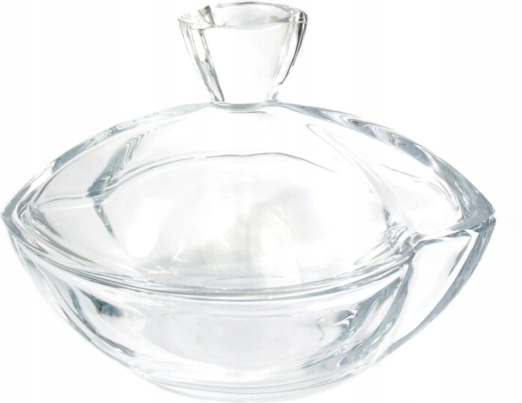 Bohemia Smile Cukortartó Üveg Fedéllel Kristály Cukor 18 cm