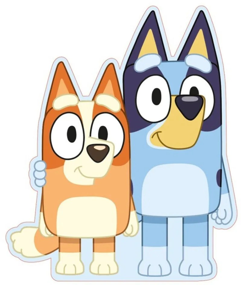 Bluey Best Pals formapárna, díszpárna 34x28 cm