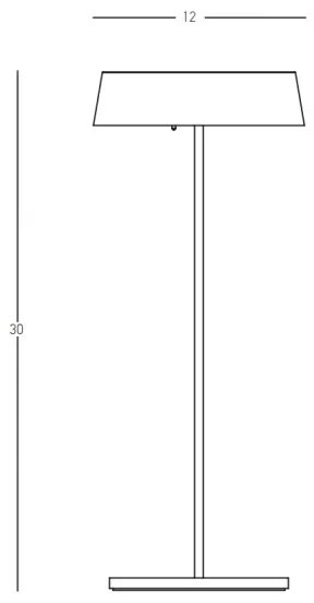 Zambelis E290 - LED kültéri állítható lámpa LED/2,2W/3,7V 2200 mAh IP54 fehér