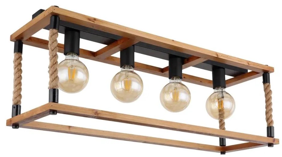 Globo 15691-4D - Mennyezeti lámpa VERNON 4xE27/60W/230V