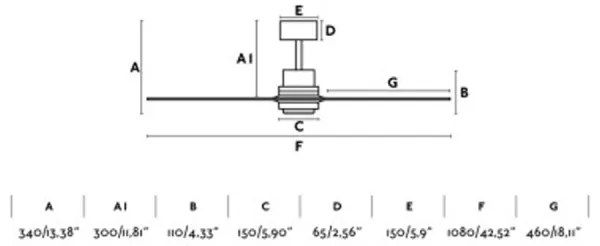 FARO 33517DC - Mennyezeti ventilátor MINI LANTAU fa/fekete + távirányító