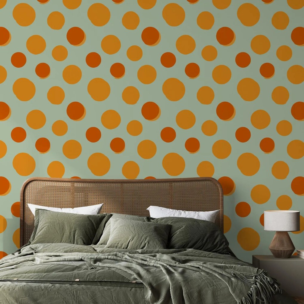 Fotótapéta - Retro pöttyök (147x102 cm)