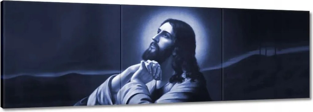 Vászonkép 90x30 Jézus ima a kertben