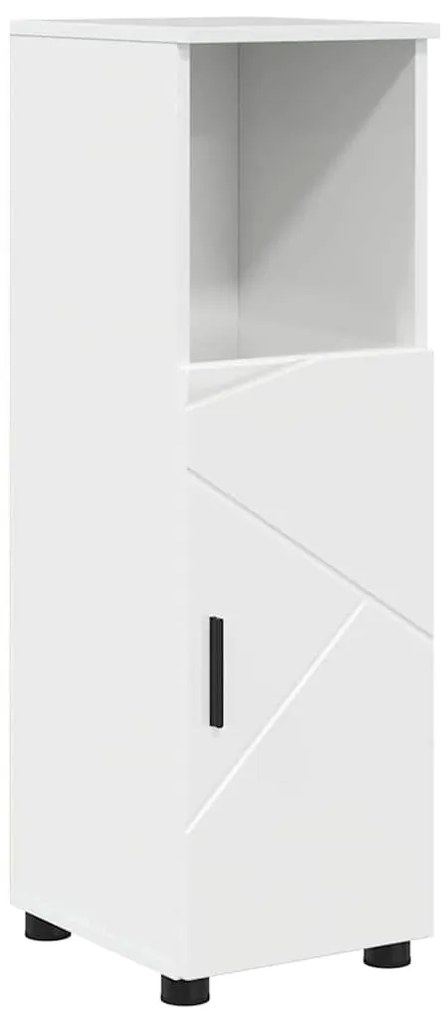 Fürdőszoba Székény Magasfényű fehér 30 x 35 x 95 cm Faanyag