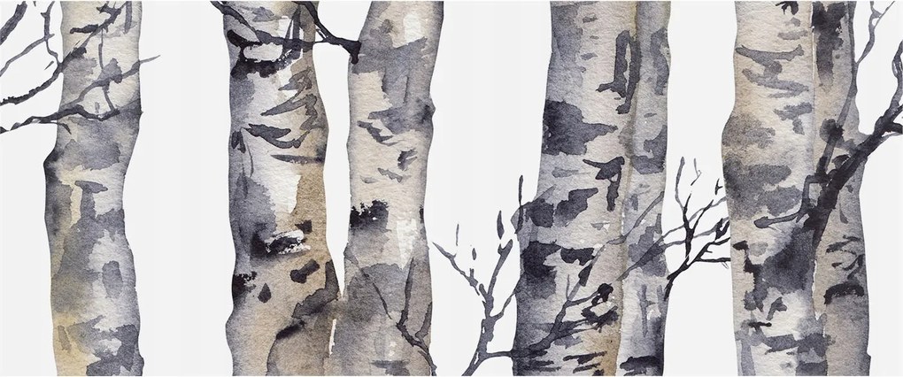 Flizelin Dekoratív fotótapéta Hálószobába Axiális erdő 250x104 Ragasztó