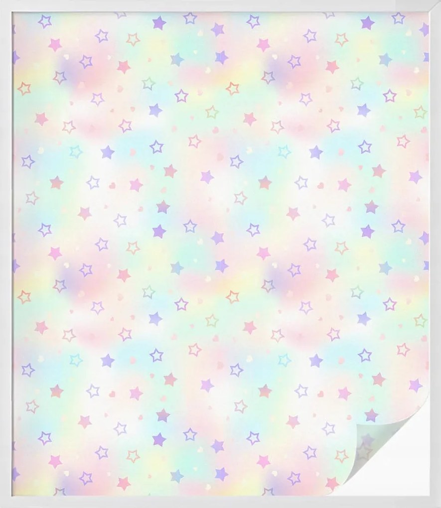 Szélvédőfólia Ablak Adatvédelem Szivárvány minták 100x116 cm