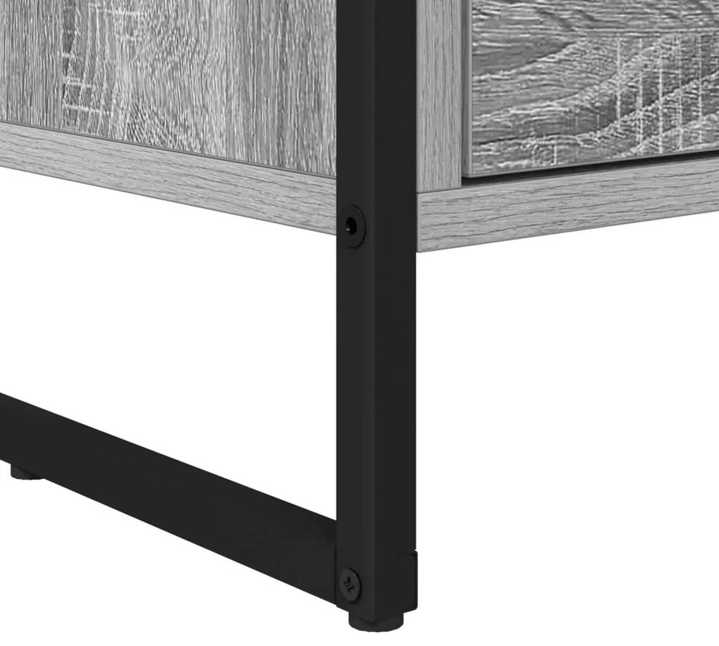 vidaXL Éjjeli asztal Szürke Sonoma 39,5 x 30 x 50 cm Faanyag