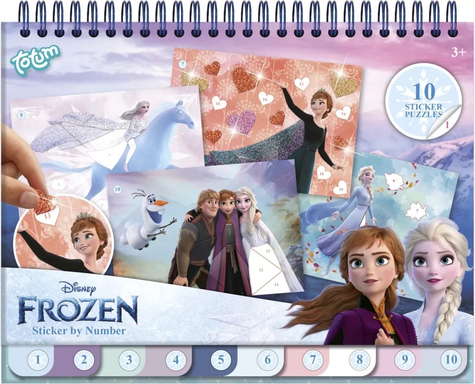 Disney Jégvarázs Destiny puzzle matrica és színező szett