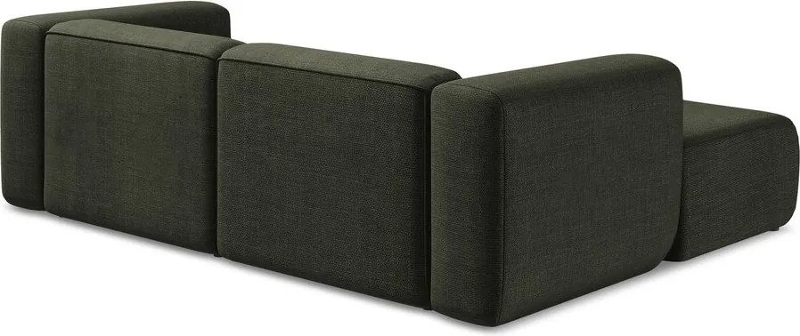 Zöld sarokkanapé (bal oldali-heverő résszel) Ekahi – Makamii