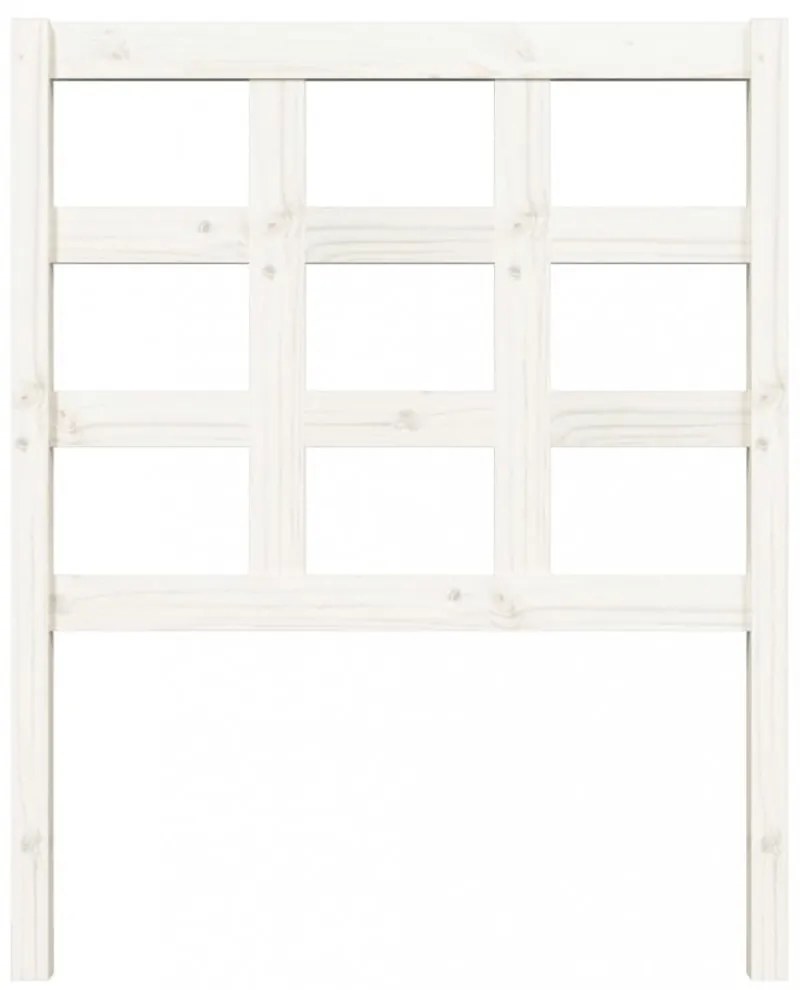 fehér tömör fenyőfa ágyfejtámla 80,5x4x100 cm