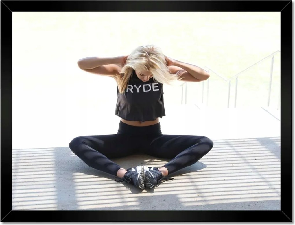 Poszterek keretben 40x30 Edzőterem Edzés Teljesítmény