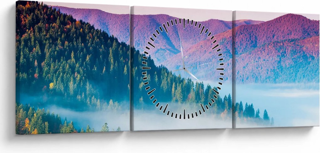 Kép - Panoráma 2 (órával) (90x30 cm)