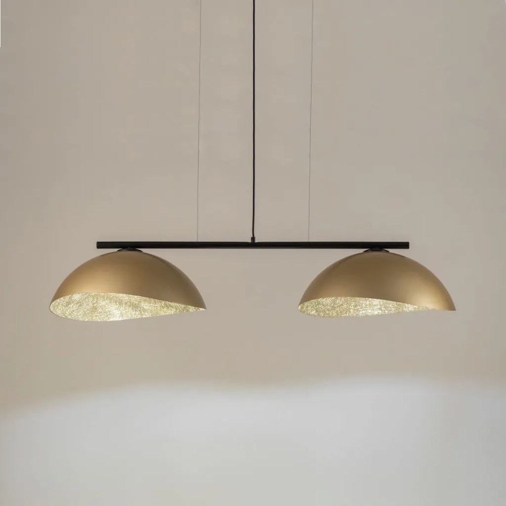 SIGMA LIGHTING 40580 SOLAR Többágú Függesztett Lámpa Fekete, Arany E27 IP20