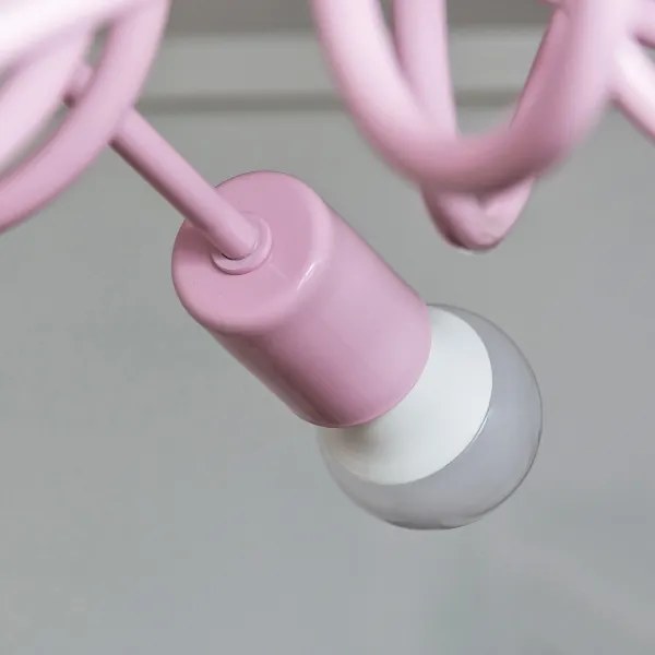 Felületre szerelt OXFORD csillár 3xE27/15W/230V rózsaszín