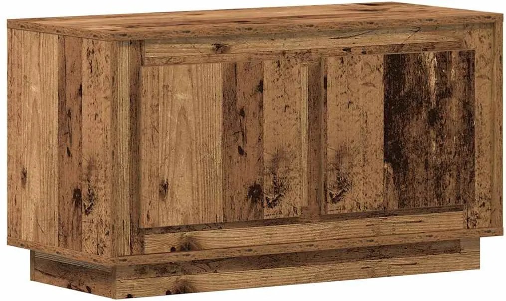 vidaXL TV szekrény Régi fa 80 x 35 x 45 cm Faanyag