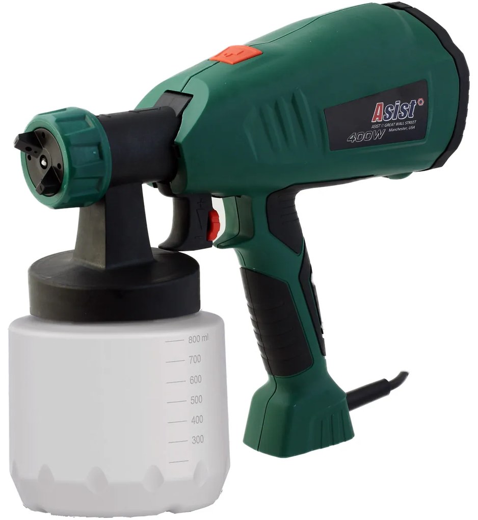 Elektromos szórópisztoly 400W, 800ml ASIST AE7S40DN