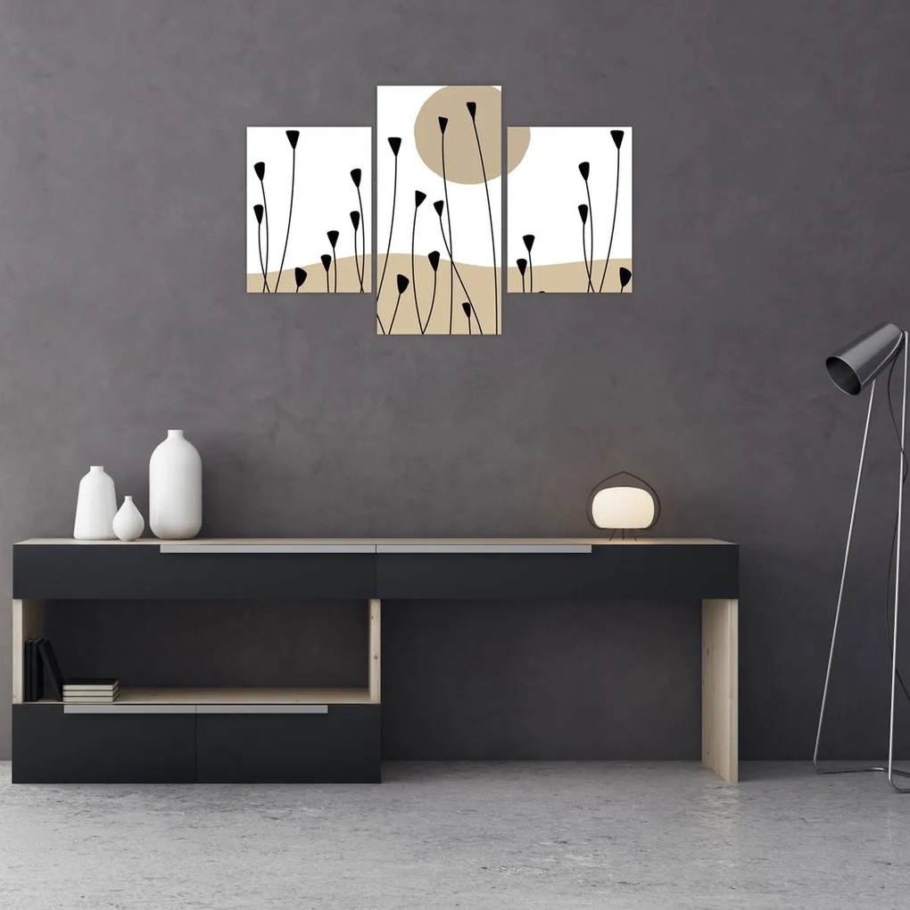 Kép - Grafikus rét N⁰2 (90x60 cm)