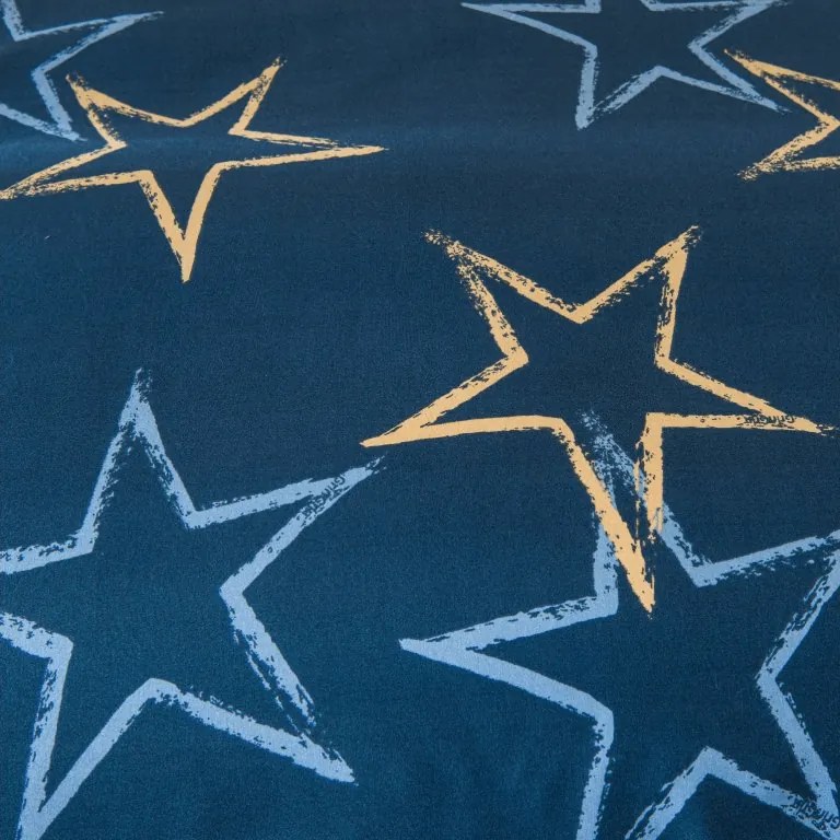 Mikroszálas flanel ágyneműhuzat STARMISS sötétkék Ágyneműhuzat mérete: 70 x 90 cm | 140 x 220 cm