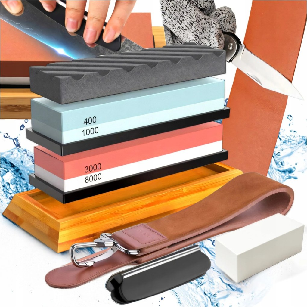 Élező Konyhai Kés Élező Olló Vízkő Készlet