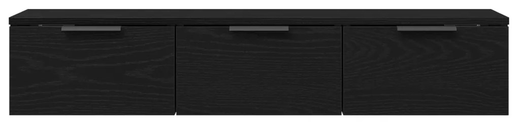 Fekete tölgy fali szekrény 102x30x20 cm Műanyagból