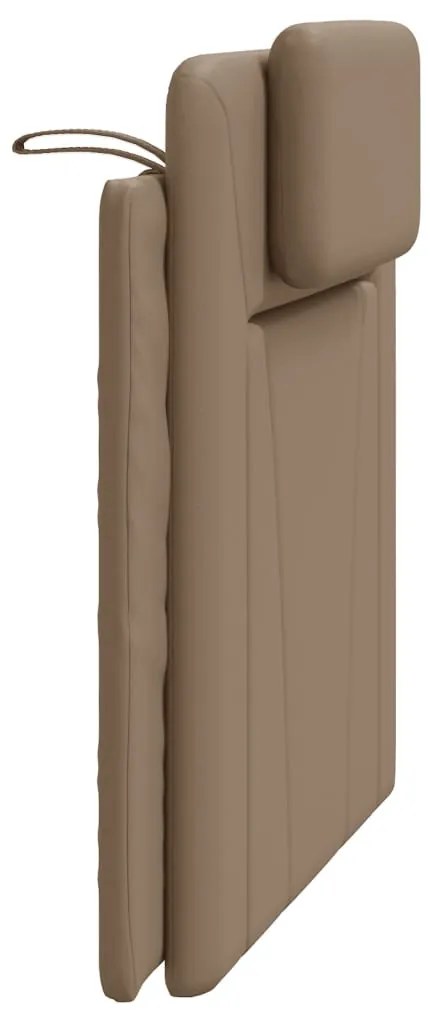 cappuccino színű műbőr fejtámla párna Viana 100 cm