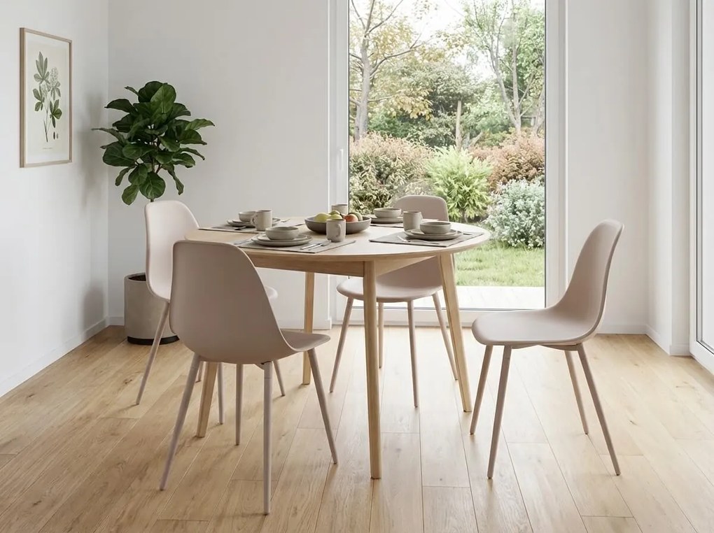 Étkezőszék OSAKA műanyag, bézs