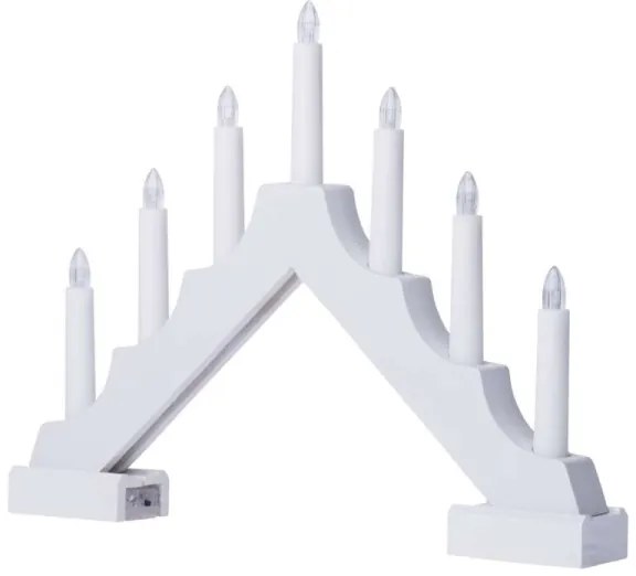 LED Karáconyi gyertyatartó 7xLED/2xAA fehér