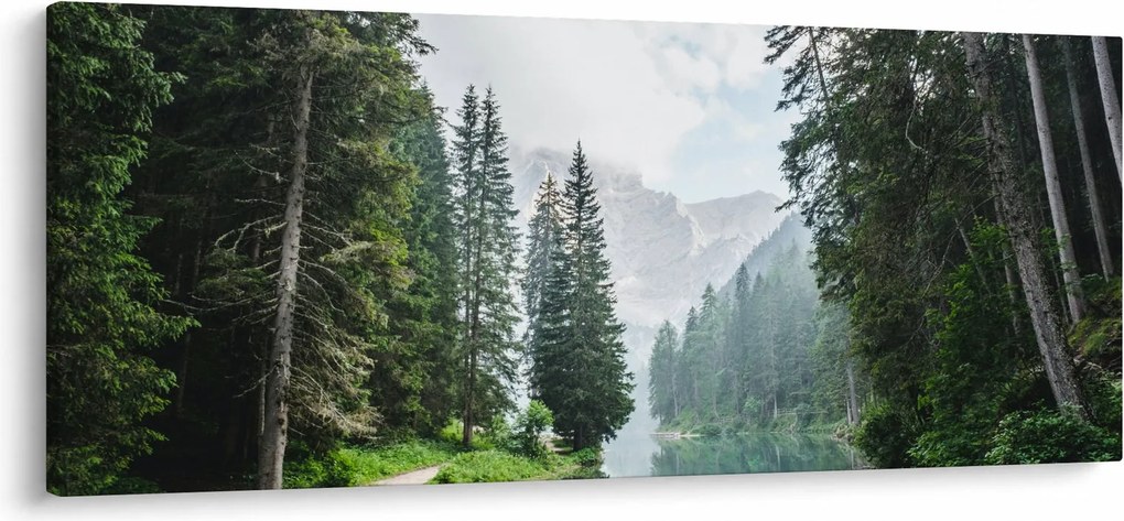 Kép az erdei tóról (120x50 cm)