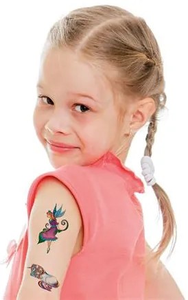 Matrica, tetoválás, 1 ív, 76x120 mm, AVERY ZWECKFORM, Z-Design No.56390, tündérek (AY56390)