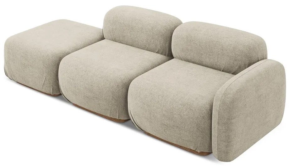 Bézs buklé moduláris heverő (bal oldali) Ailani – Makamii