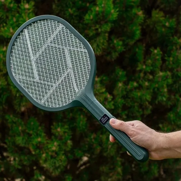 LED elektromos rovarcsapda 2 az 1-ben LCD-vel, 1200 mAh/5V, zöld