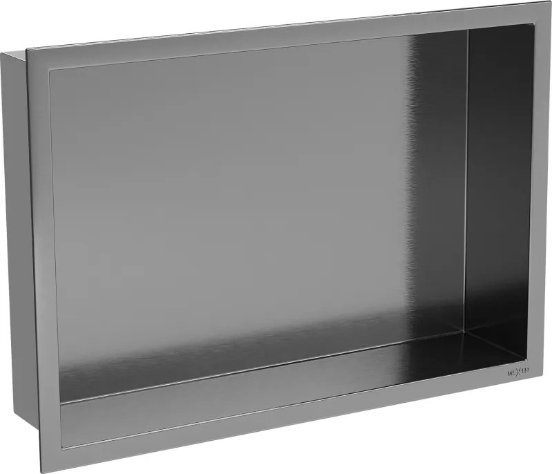 Mexen X-Wall-R falipolc peremmel 45 x 30 cm, sötétszürke kefélt - 19E0453010