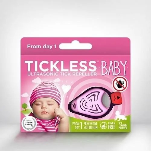 TICKLESS® BABY Ultrahangos kullancsriasztógyermekeknek, rózsaszín