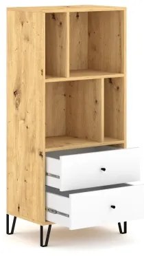 Komód SULA artisan tölgy/fehér