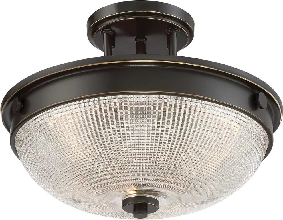 ELSTEAD QZ-MANTLE-SF-PN MANTLE Klasszikus Mennyezeti Lámpa Barna E27 IP20