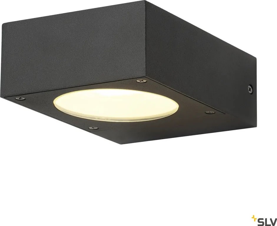 SLV 232285 QUADRASYL Modern Kültéri Fali Lámpa Antracit GX53 IP44