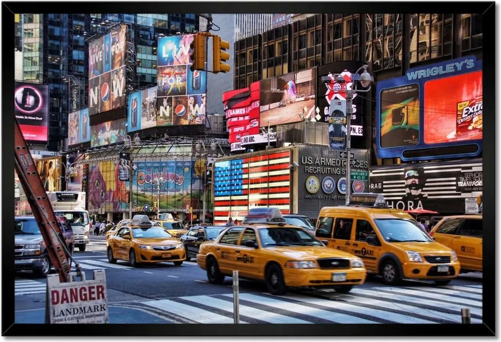 Poszterek keretben 60x40 New York Yellow Cab