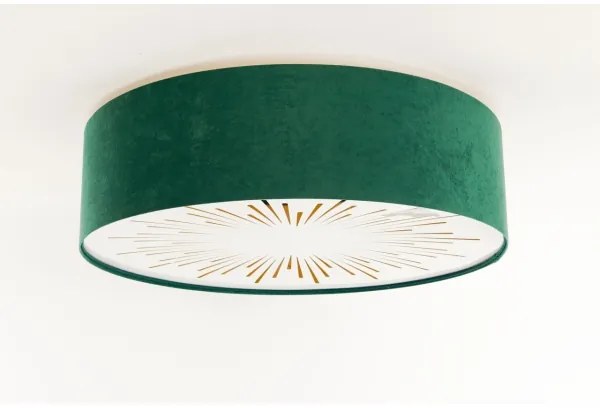 Mennyezeti lámpa RAYS 2xE27/60W/230V átm. 40 cm zöld